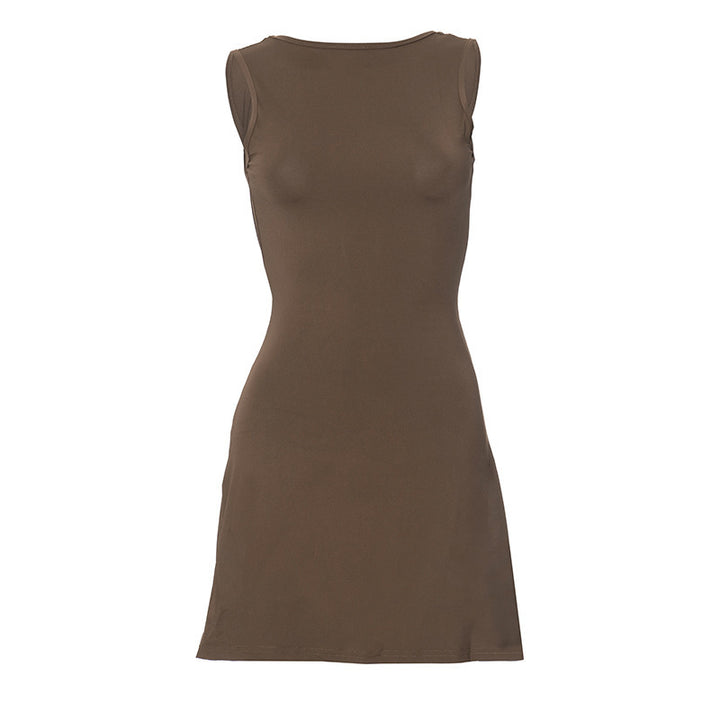 Damen Figurbetontes Kurzkleid Drune