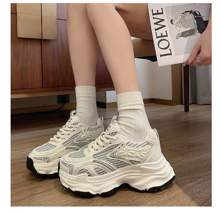 Damen Sportliche Chunky Sneakers Drune