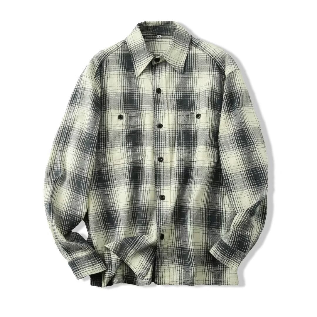 Damen lässige Karhemden mit praktischer Brusttasche Drune