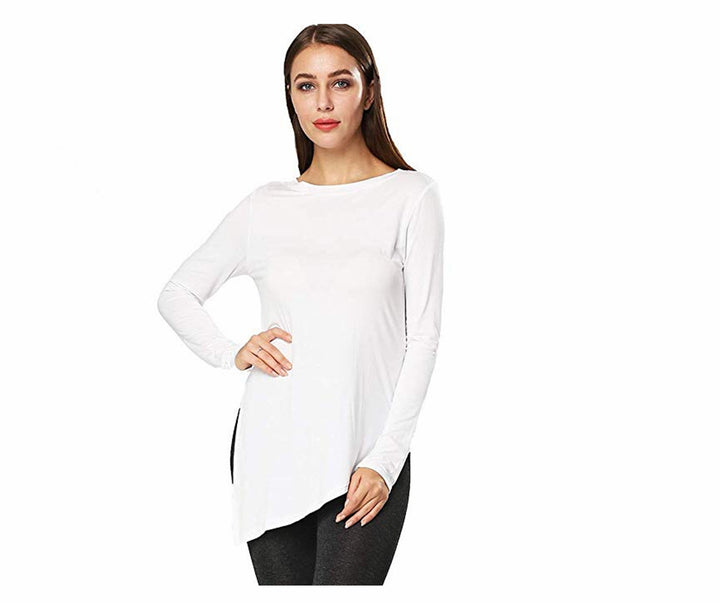 Damen asymmetrisches Langarmshirt Drune