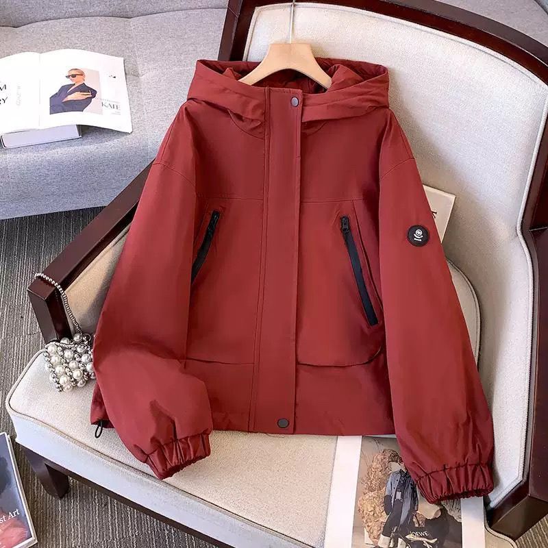 Damen sportliche Übergangsjacke mit praktischem Kapuzen-Design Drune