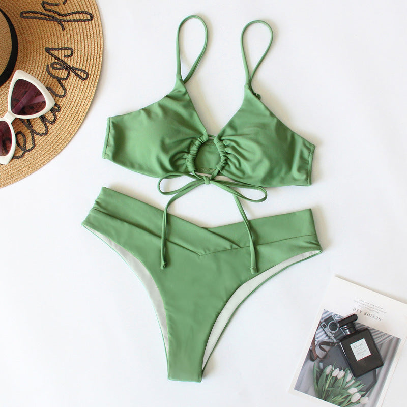 Damen Sportives Bikini-Set mit verstellbaren Trägern Drune