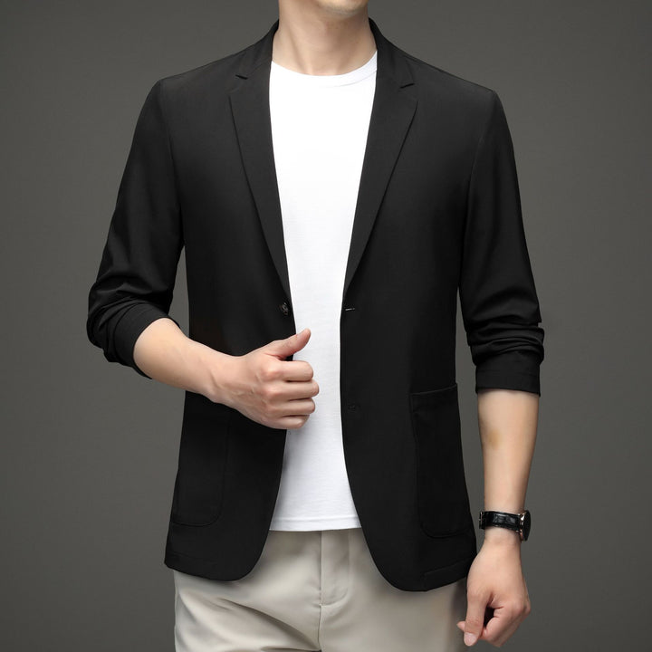 Herren modischer Blazer mit elastischem Material und stilvollen Details Drune