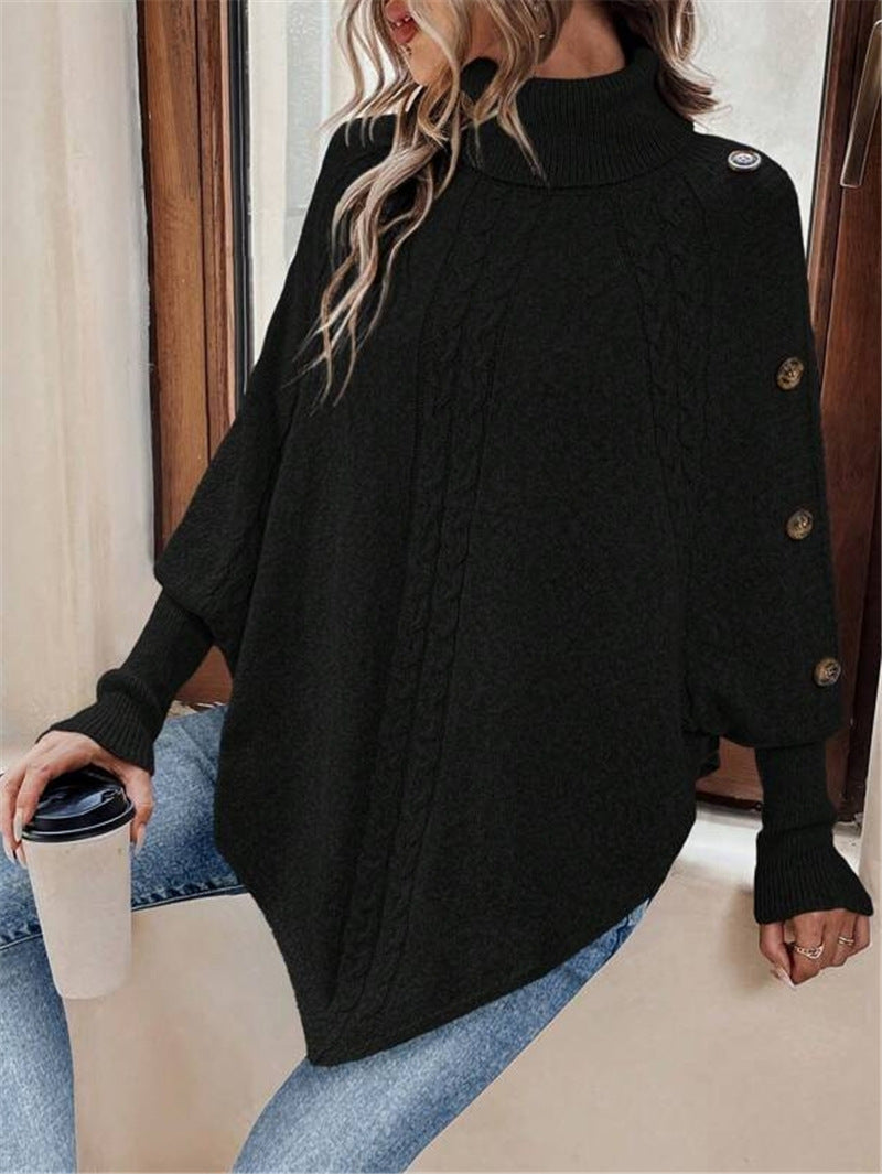 Damen Strickpullover mit eleganten Knopfdetails und lässigem Schnitt Drune