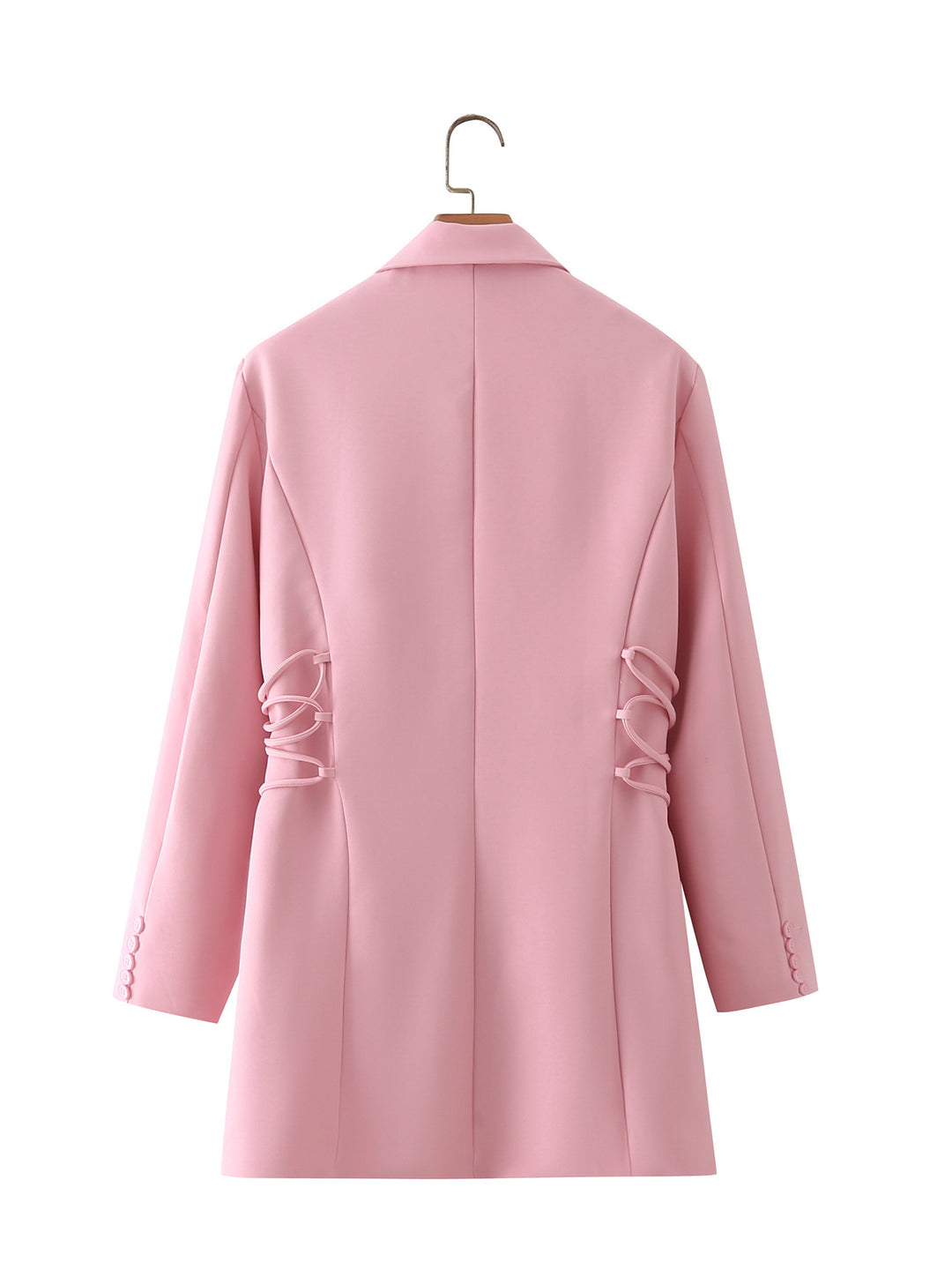 Damen modischer Blazer mit raffinierten Schnüroptiken und praktischen Taschen Drune