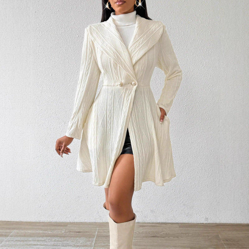 Damen Elegante und bequeme Strickjacke mit hoher Taille Drune