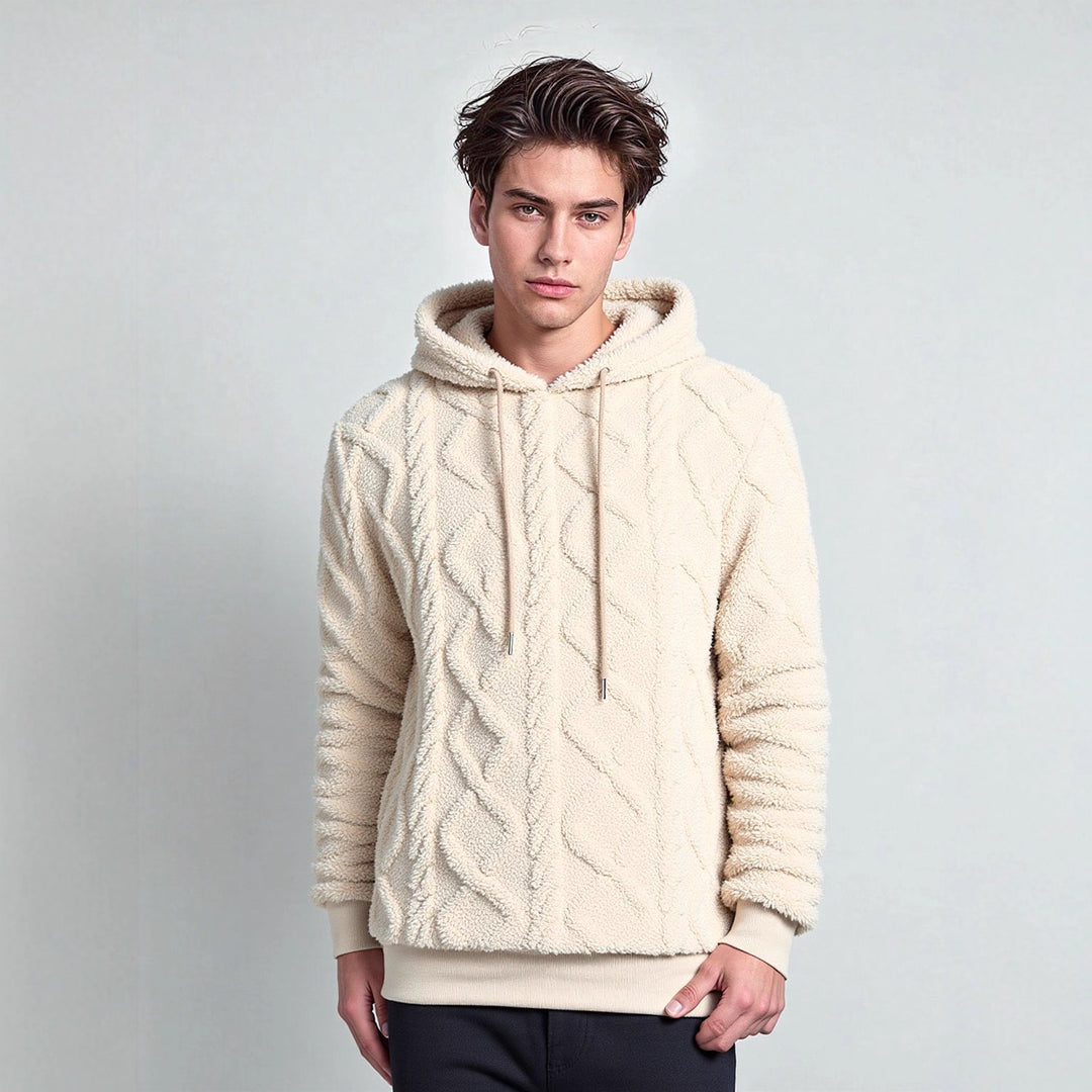 Damen Kuscheliger Fleece-Hoodie mit strukturiertem Design Drune