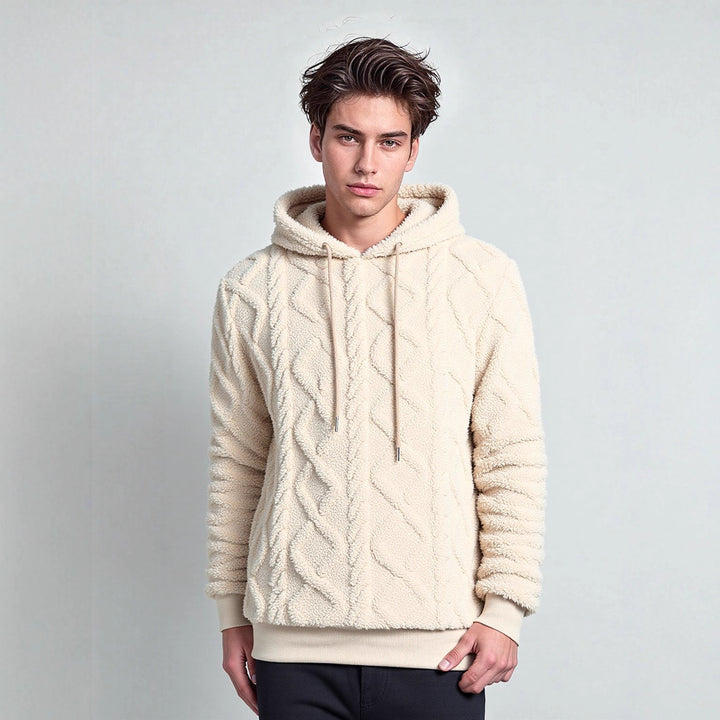 Damen Kuscheliger Fleece-Hoodie mit strukturiertem Design Drune