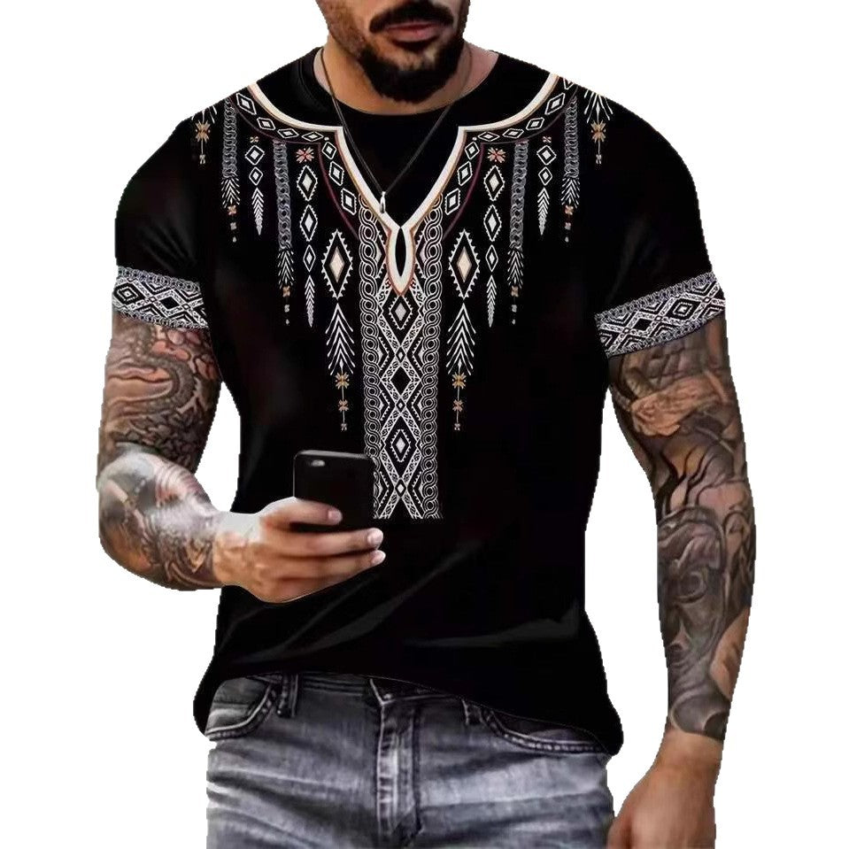 Herren Shirt mit ethnischem Muster Drune