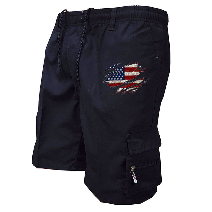 Herren Cargo-Shorts mit praktischen Seitentaschen und elastischem Bund Drune