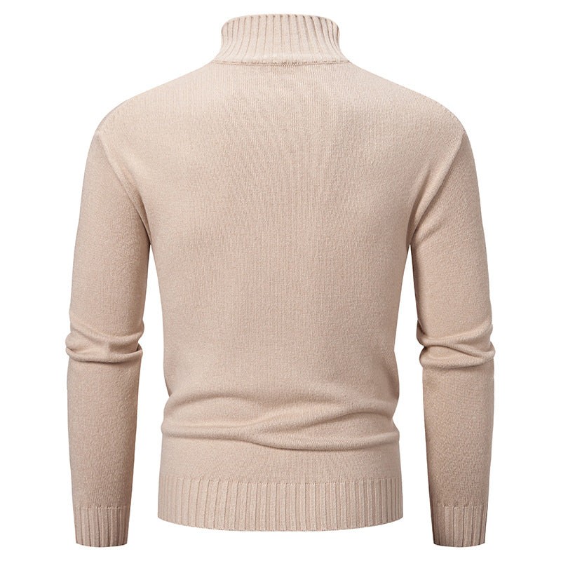 Herren Rollkragenpullover aus grobem Strick Drune