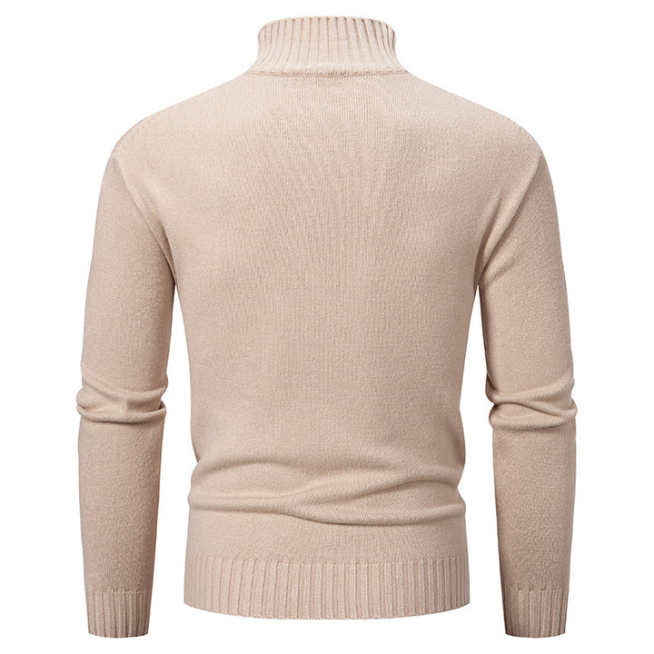 Herren Rollkragenpullover aus grobem Strick Drune