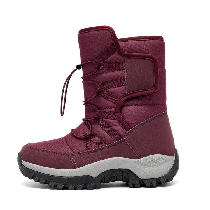 Damen Winterstiefel mit rutschfester Sohle und wärmeisolierendem Innenfutter Drune