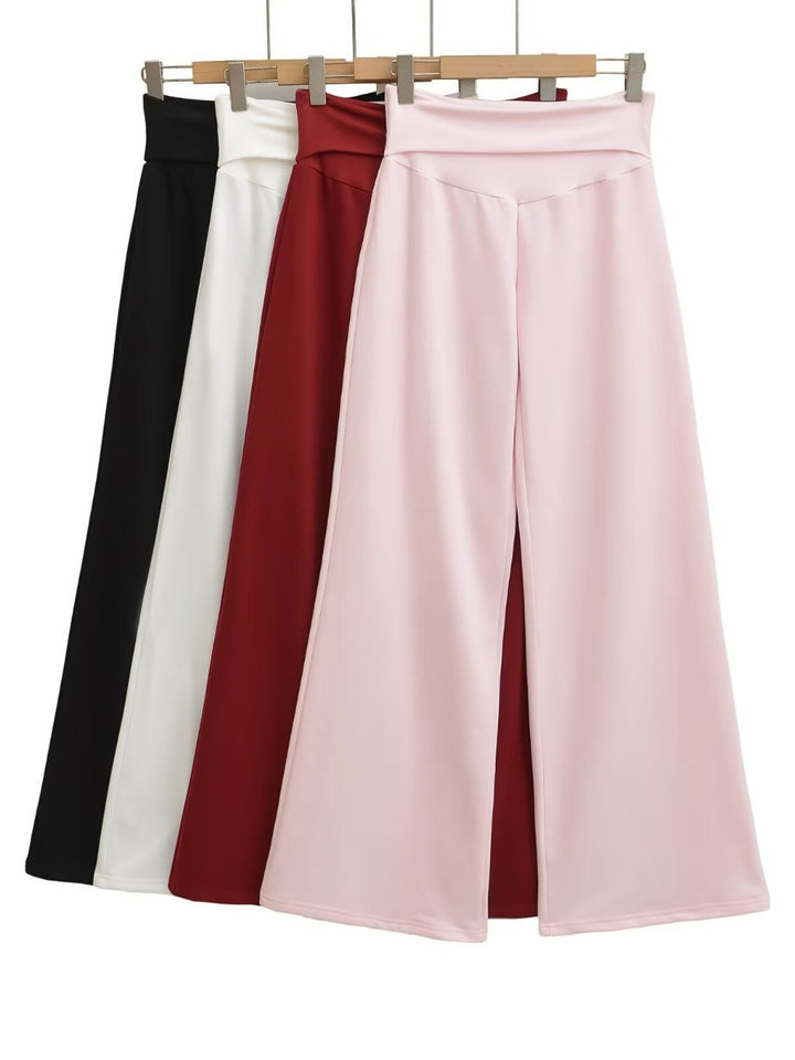 Damen Weite Jogginghose mit hohem Bund und sanfter Textur Drune