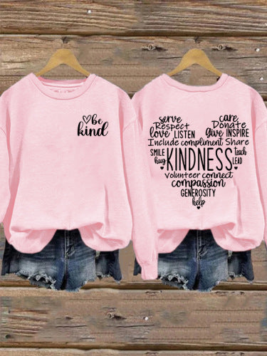 Damen Sweatshirt mit inspirierendem Kaltes-Design und großzügigem Schnitt Drune