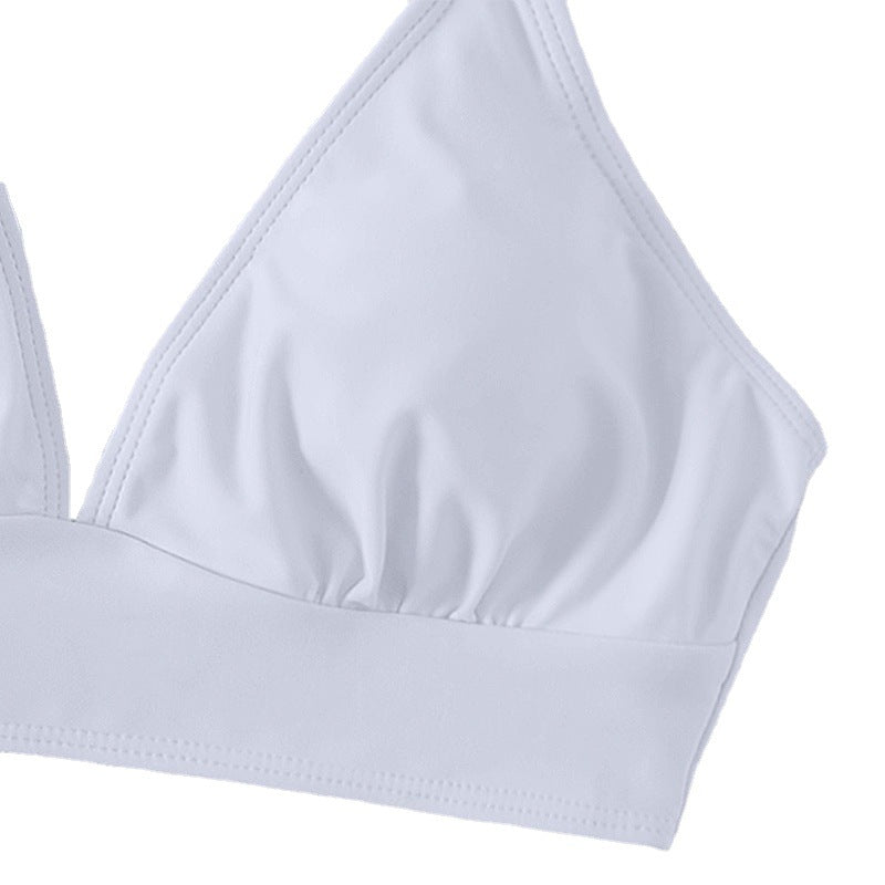 Damen Triangel-Bikinioberteil mit verspielten Rüschen Drune