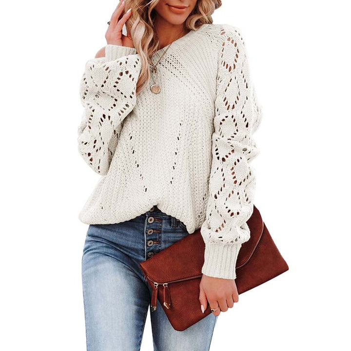 Drune | Weiche Strickjacke mit Lochmuster Acryl Komfortabel und Elegant