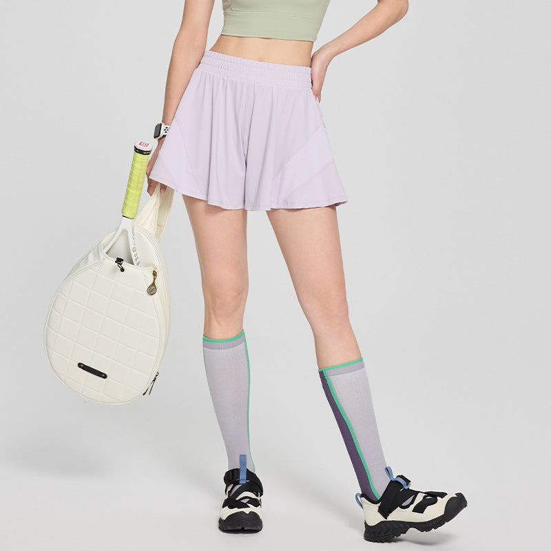 Damen sportliche Laufshorts mit innovativem Doppelschichtendesign Drune