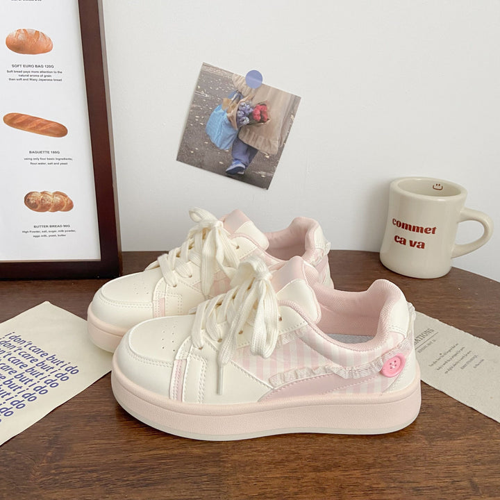 Damen Sneakers mit verspielten Karomustern und dämpfender Sohle Drune
