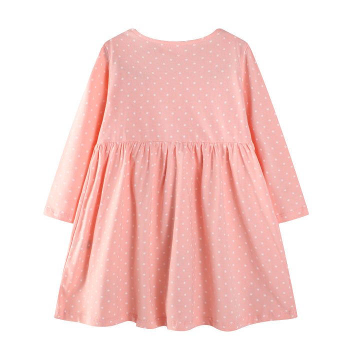 Mädchen Kleid mit niedlichem Hasenmotiv Drune