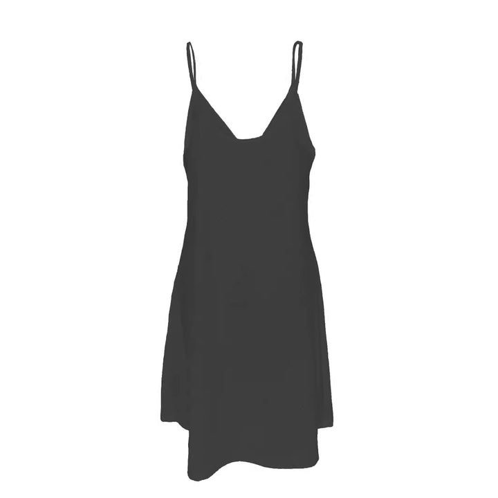 Damen Ärmelloses Maxikleid mit elegantem Lochmuster und V-Ausschnitt Drune