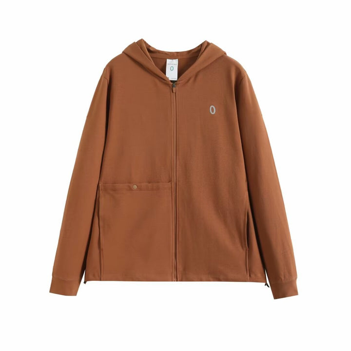 Damen atmungsaktive Kapuzenjacke mit innovativer Reißverschlusstasche Drune