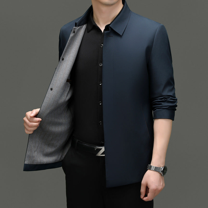 Herren modische Übergangsjacke mit klassischem Schnitt und feinen Details Drune