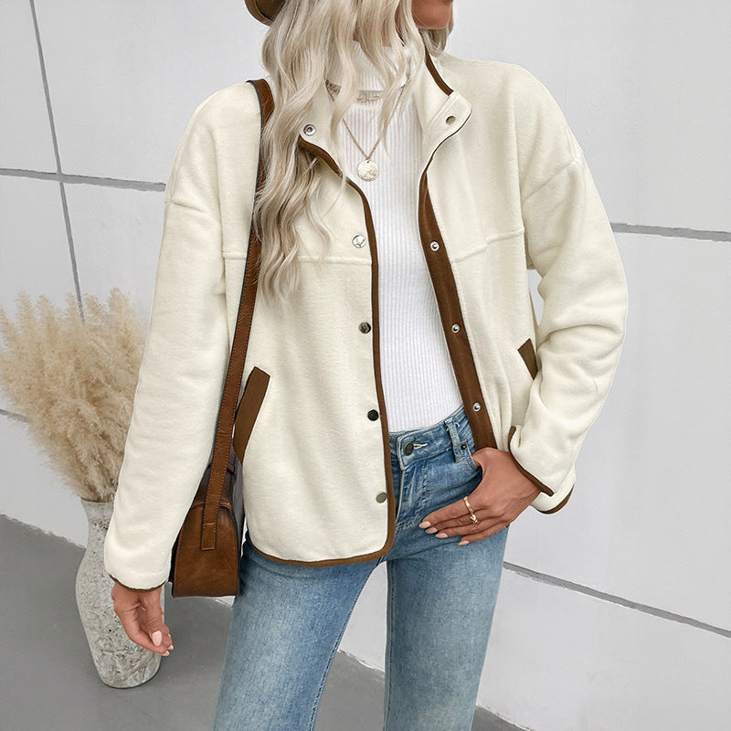 Damen Fleecejacke mit kontrastierenden Details Drune