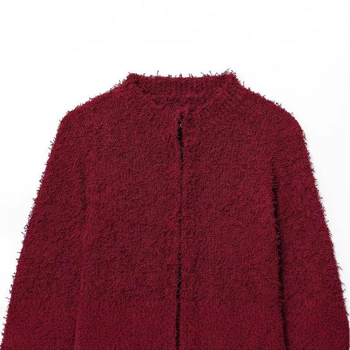 Damen Kuschelige Strickjacke mit auffälligen Ärmeln Drune