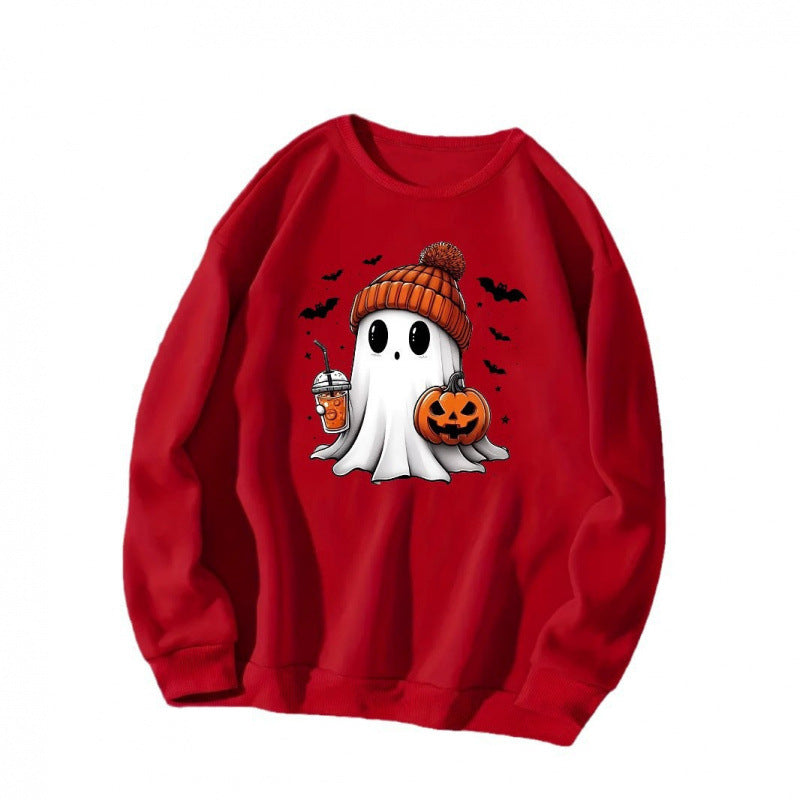 Damen Sweatshirt mit Halloween-Motiv Drune