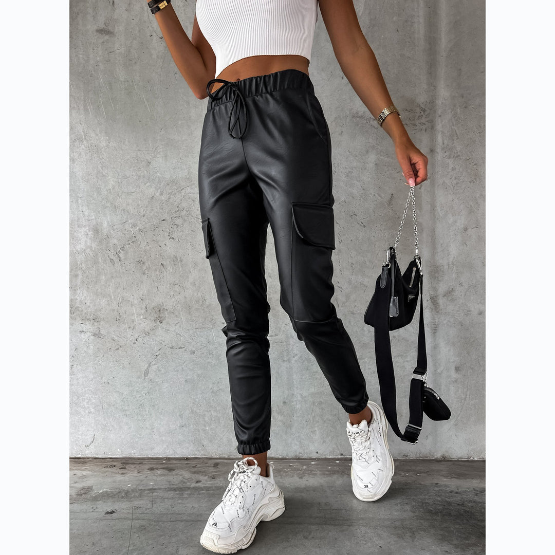 Damen Cargo-Hose mit flexiblem Bund und seitlichen Taschen Drune