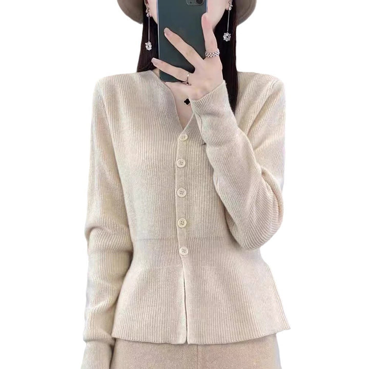 Damen edler Strickcardigan mit strukturiertem Design Drune