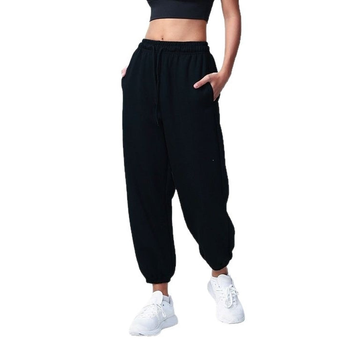 Damen nan atmungsaktive Performance-Joggerhose mit hohem Komfortbund, verstellbarem Kordelzug und elastischen Schlauchbündchen Drune