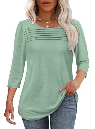 Damen Langarmshirt mit Plissee-Details Drune
