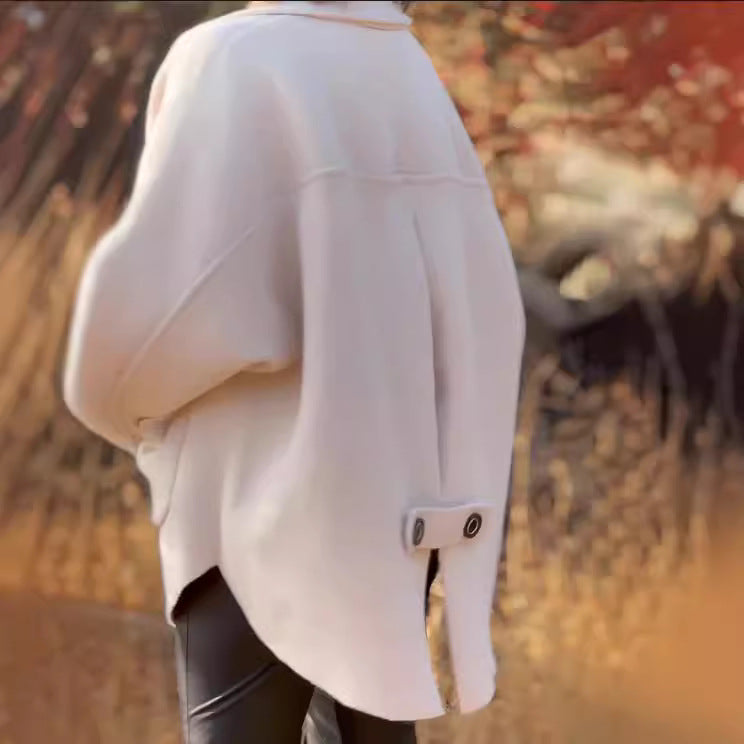 Damen Übergangsjacke mit großem Kragen und praktischen Taschen Drune