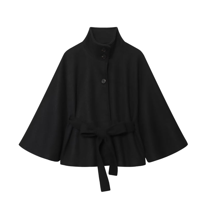 Damen Eleganter und bequemer Umhang mit Taillengürtel Drune