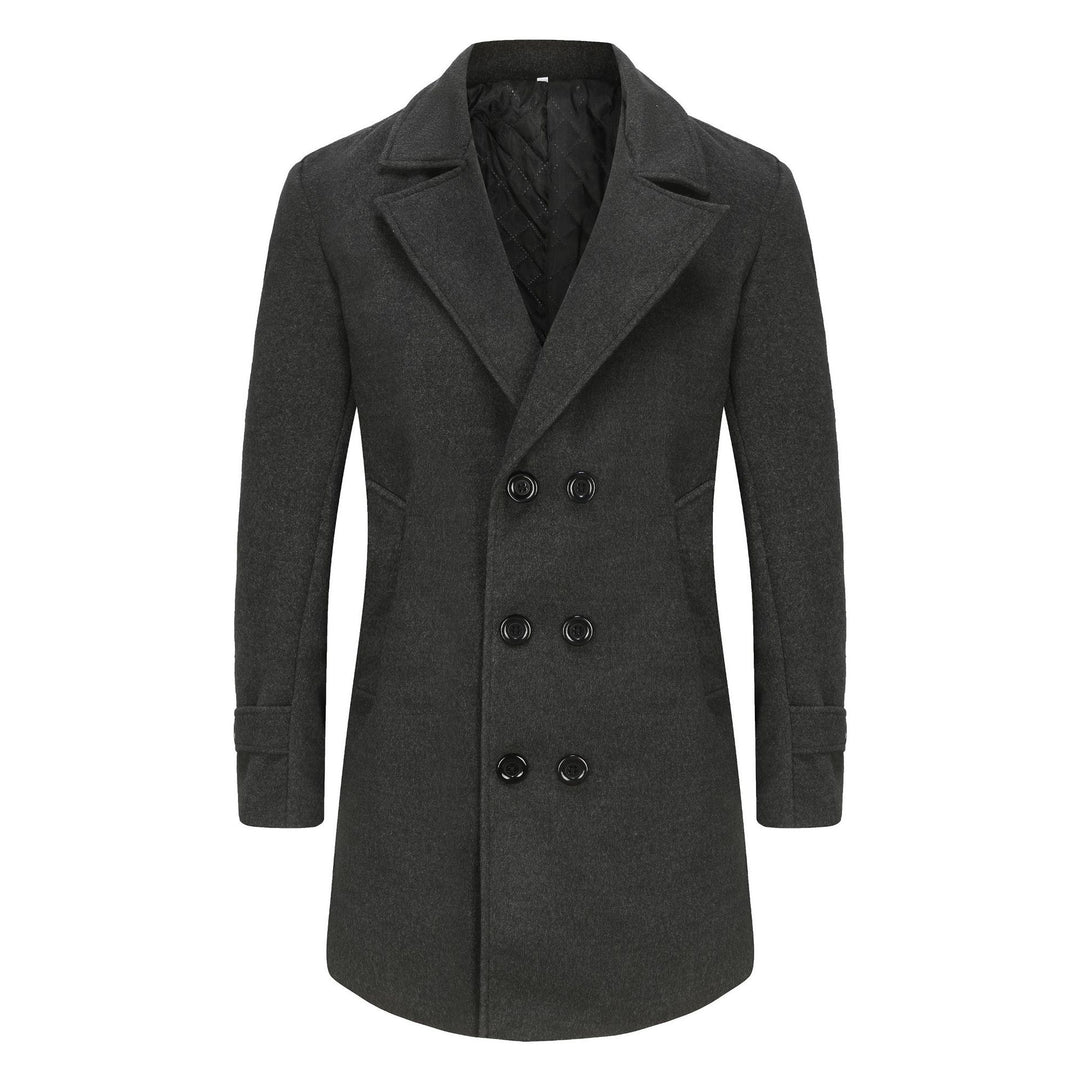 Herren eleganter, taillierter Wollmantel Drune