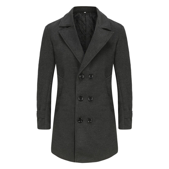 Herren eleganter, taillierter Wollmantel Drune