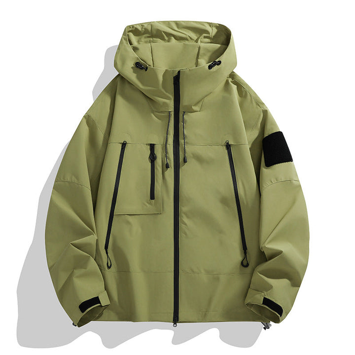 Damen Technische Outdoor-Jacke mit Verstellbarem Kapuzensystem und Multifunktionalen Taschen Drune