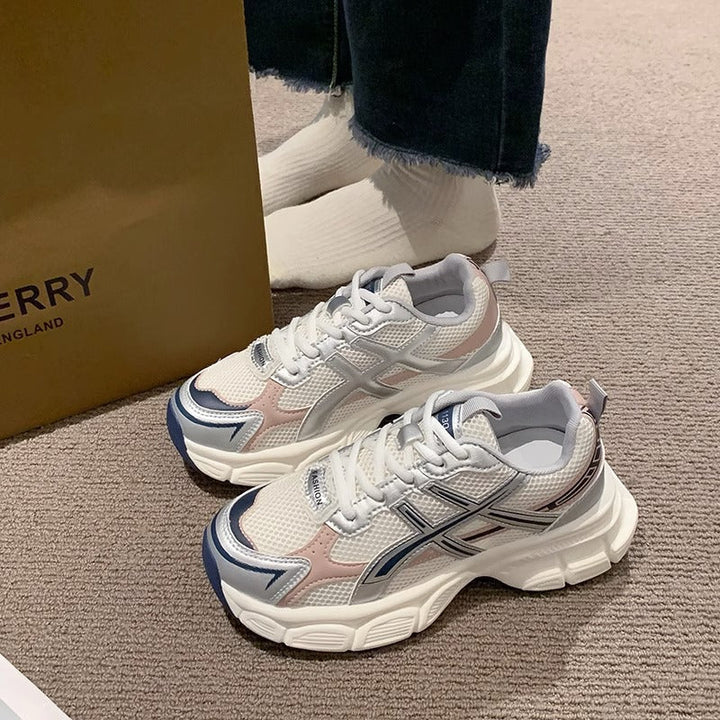 Damen Sportliche Lifestyle-Sneaker mit atmungsaktivem Obermaterial Drune