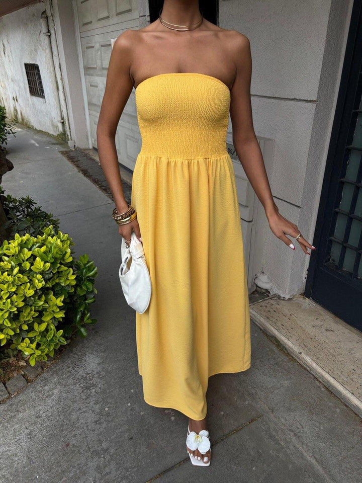 Damen Trägerloses Maxikleid Drune