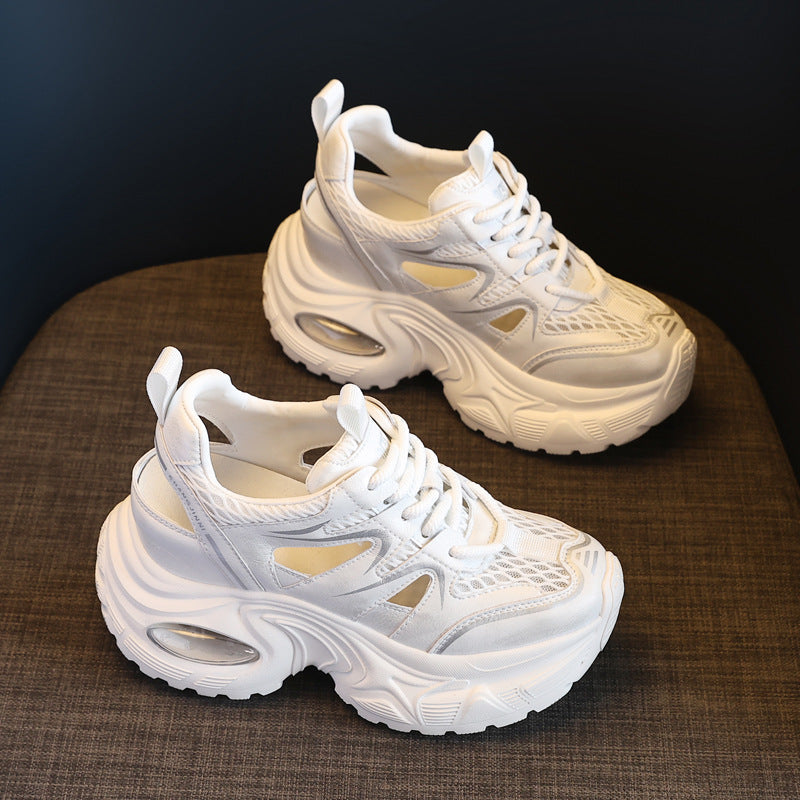 Damen Sneakers mit luftiger Mesh-Oberfläche und extragroßer Plattform Drune