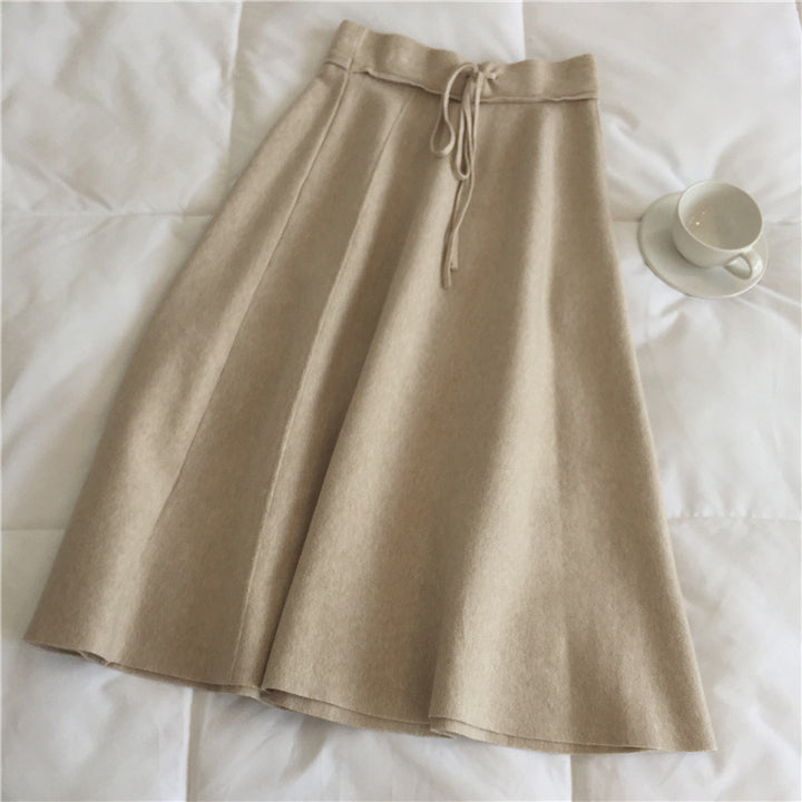 Damen Maxirock mit weichem Material und praktischem Kordelzug Drune