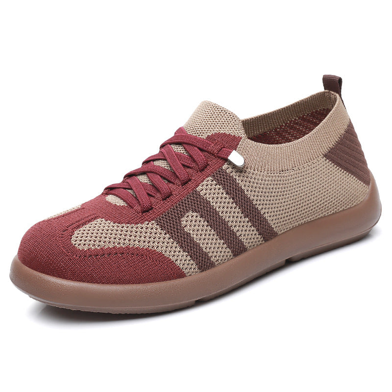 Damen nan atmungsaktiver Strick-Sneaker mit nahtlosem Sockenschaft, verstärkter Zehenkappe und flexibler EVA-Laufsohle Drune