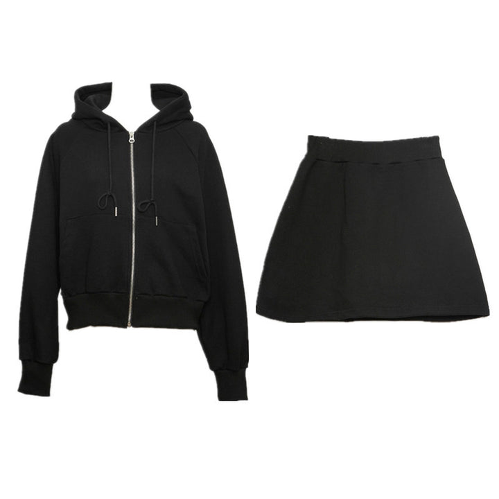 Damen lässige Sweatjacke mit durchgehendem Reißverschluss Drune
