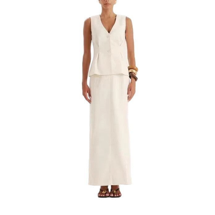 Damen elegante Bluse mit V-Ausschnitt und plissierten Details Drune