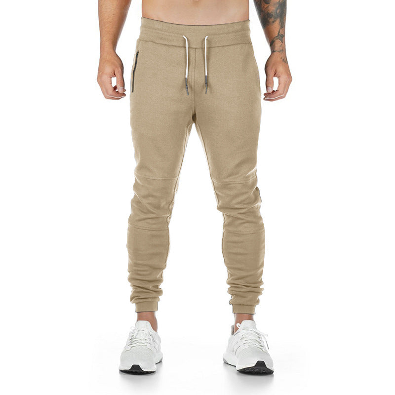 Herren Sportliche Jogginghose mit praktischen Reißverschlusstaschen und elastischem Bund Drune