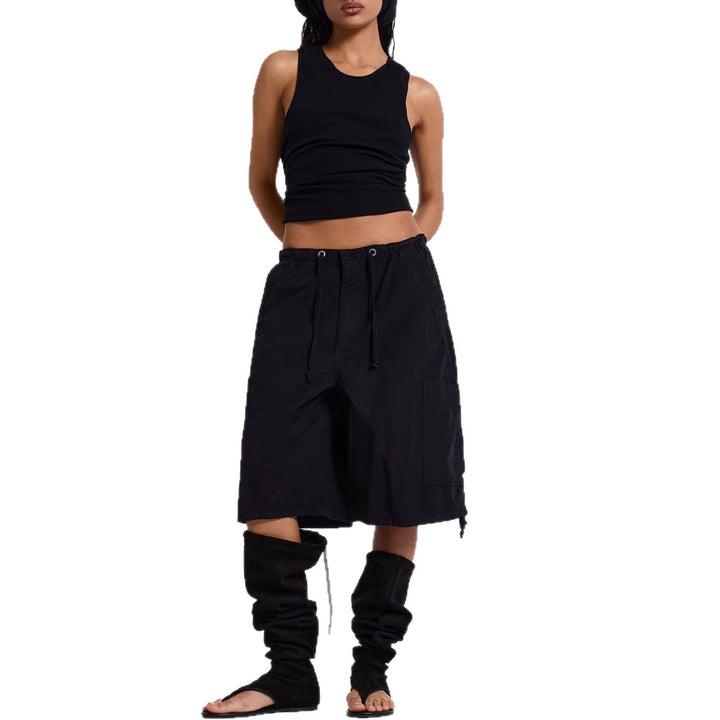 Damen lässige kurze Cargo-Shorts mit verstellbarem Bund und praktischen Taschen Drune