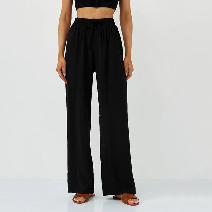 Damen Weite Relaxed-Fit Hose aus leichtem Jersey Drune