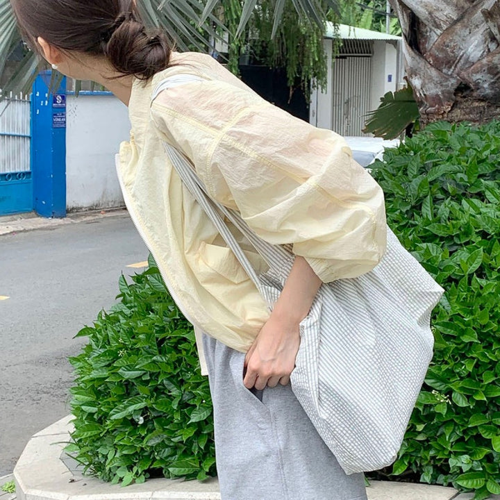 Damen leichte Sommerjacke mit Rüschendetails Drune
